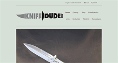 Desktop Screenshot of knifedude.com