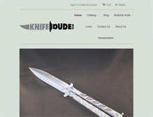 Tablet Screenshot of knifedude.com